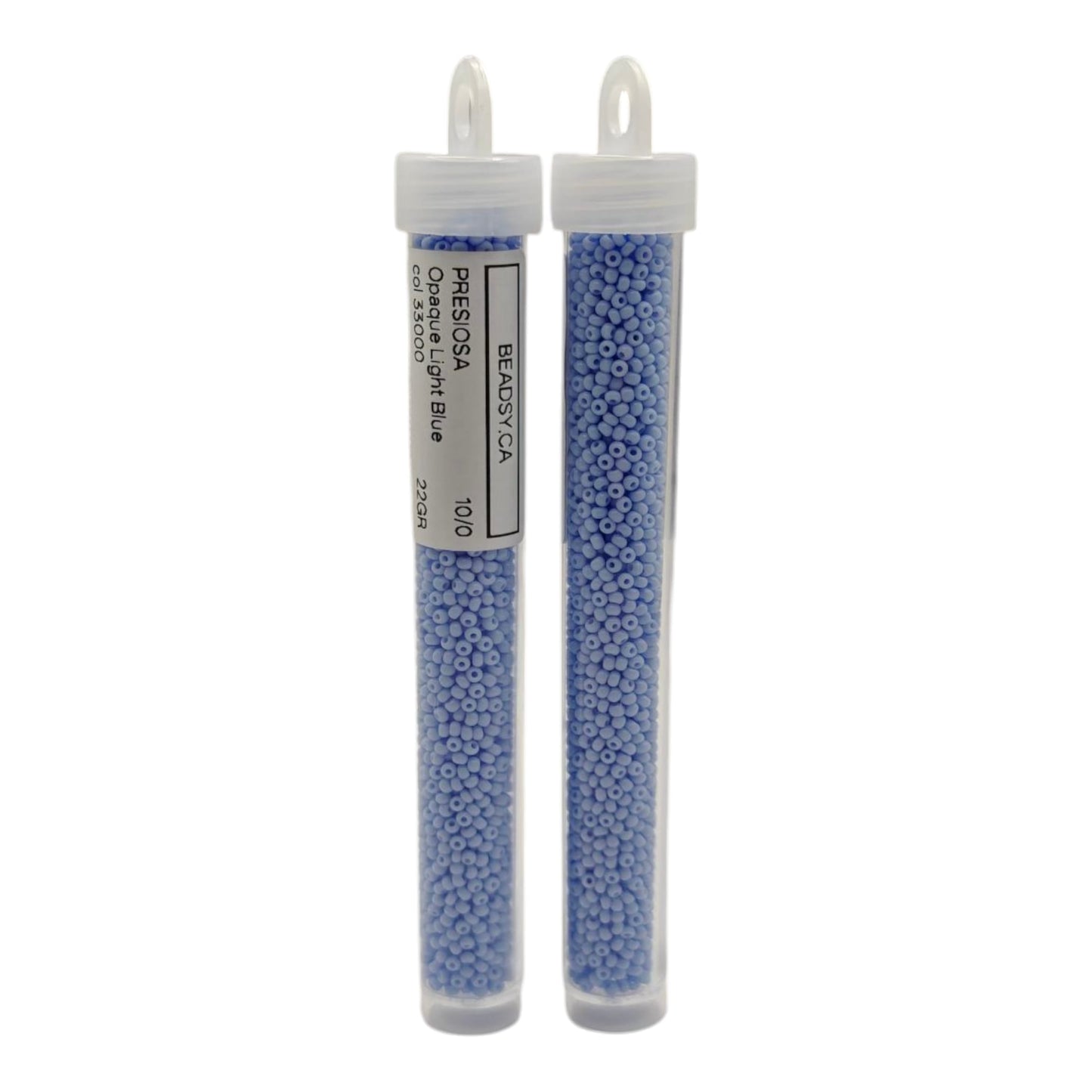 Preciosa Ornela 10/0 Opaque Light Blue 33000 in retail tubes – Beadsy.ca