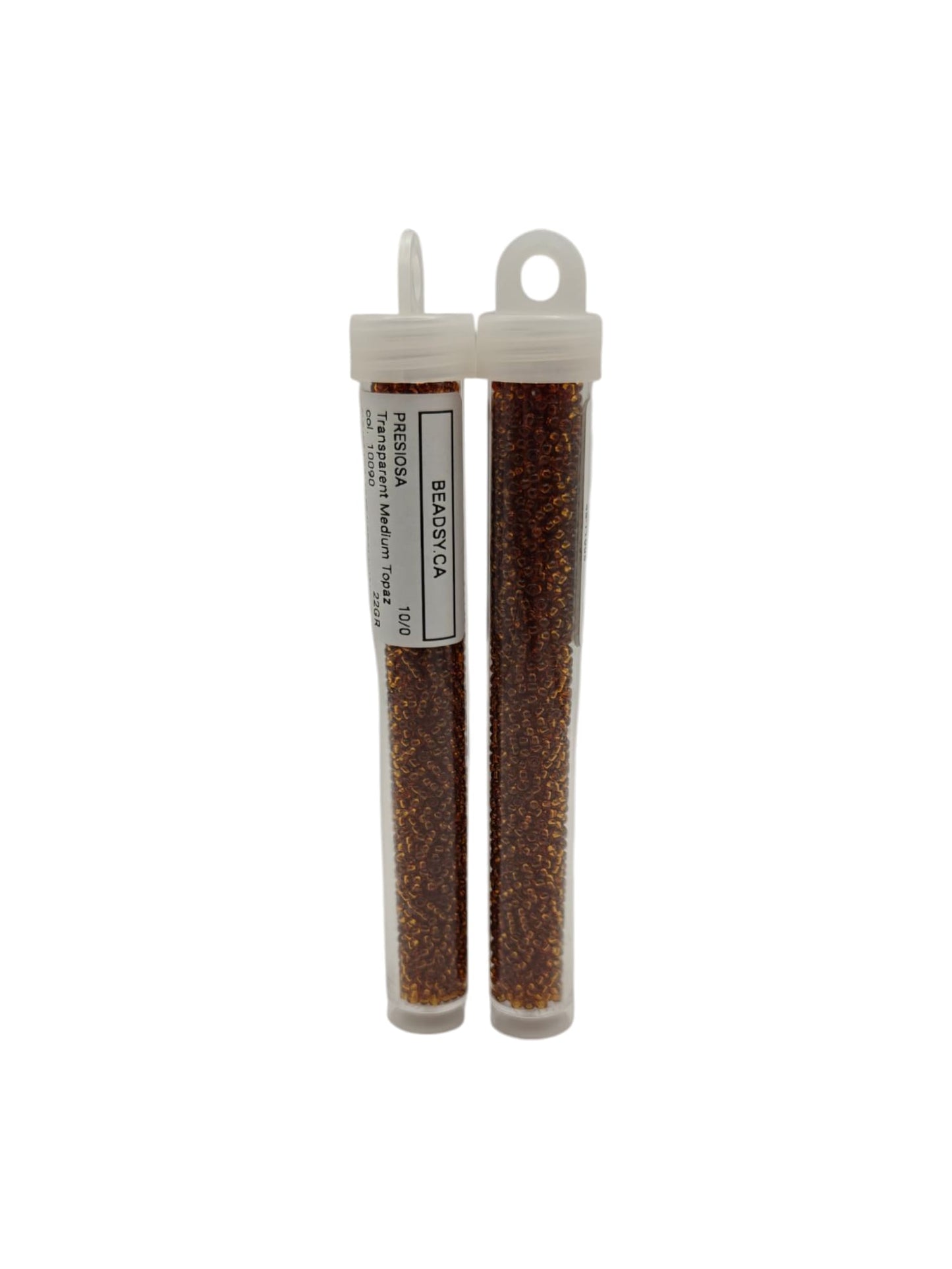 High-quality brown seed beads for jewelry making, embroidery, and bead weaving.