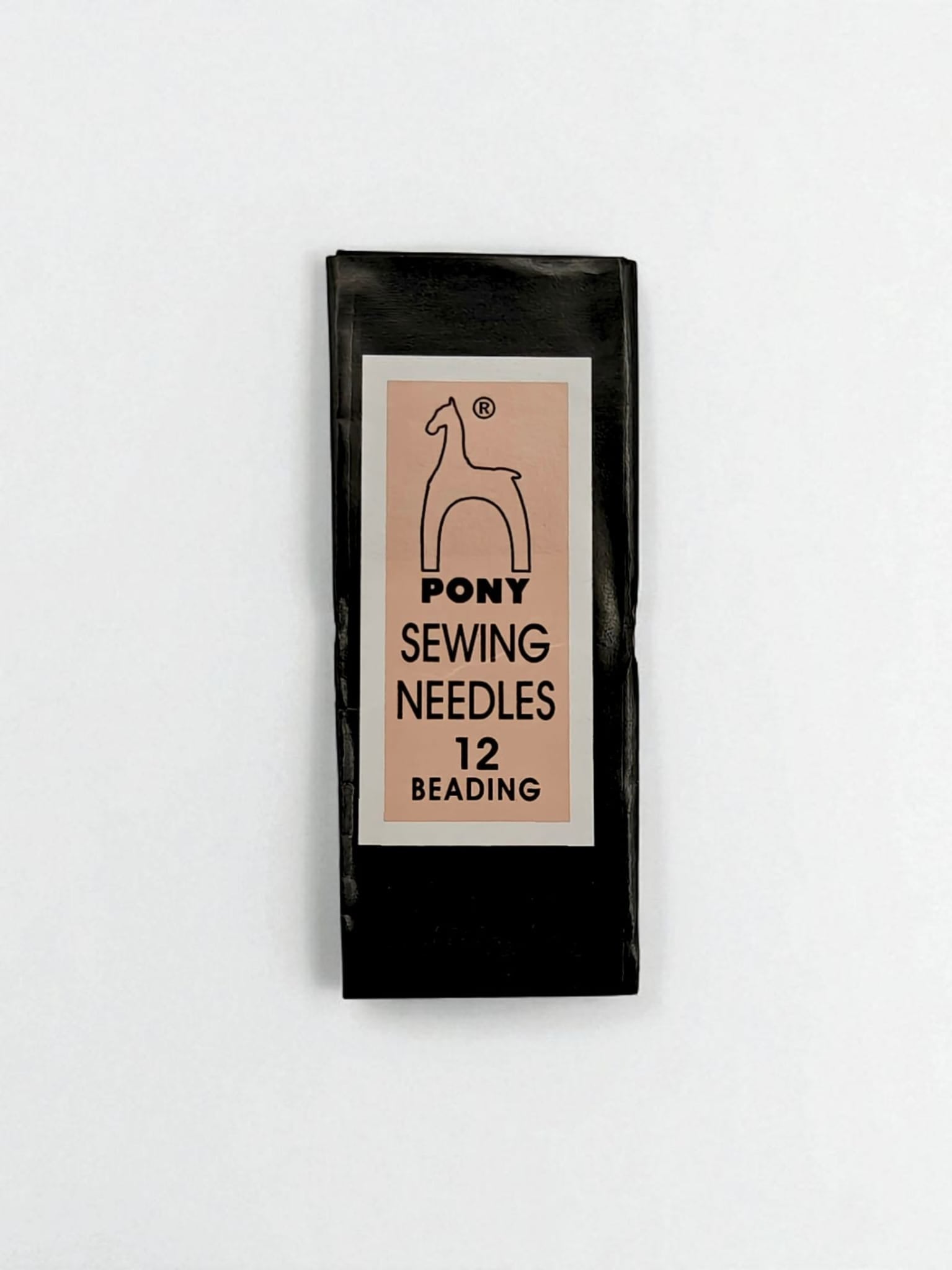 Close-up of Pony Sewing Needles Size 12 Beading pack for jewelry making