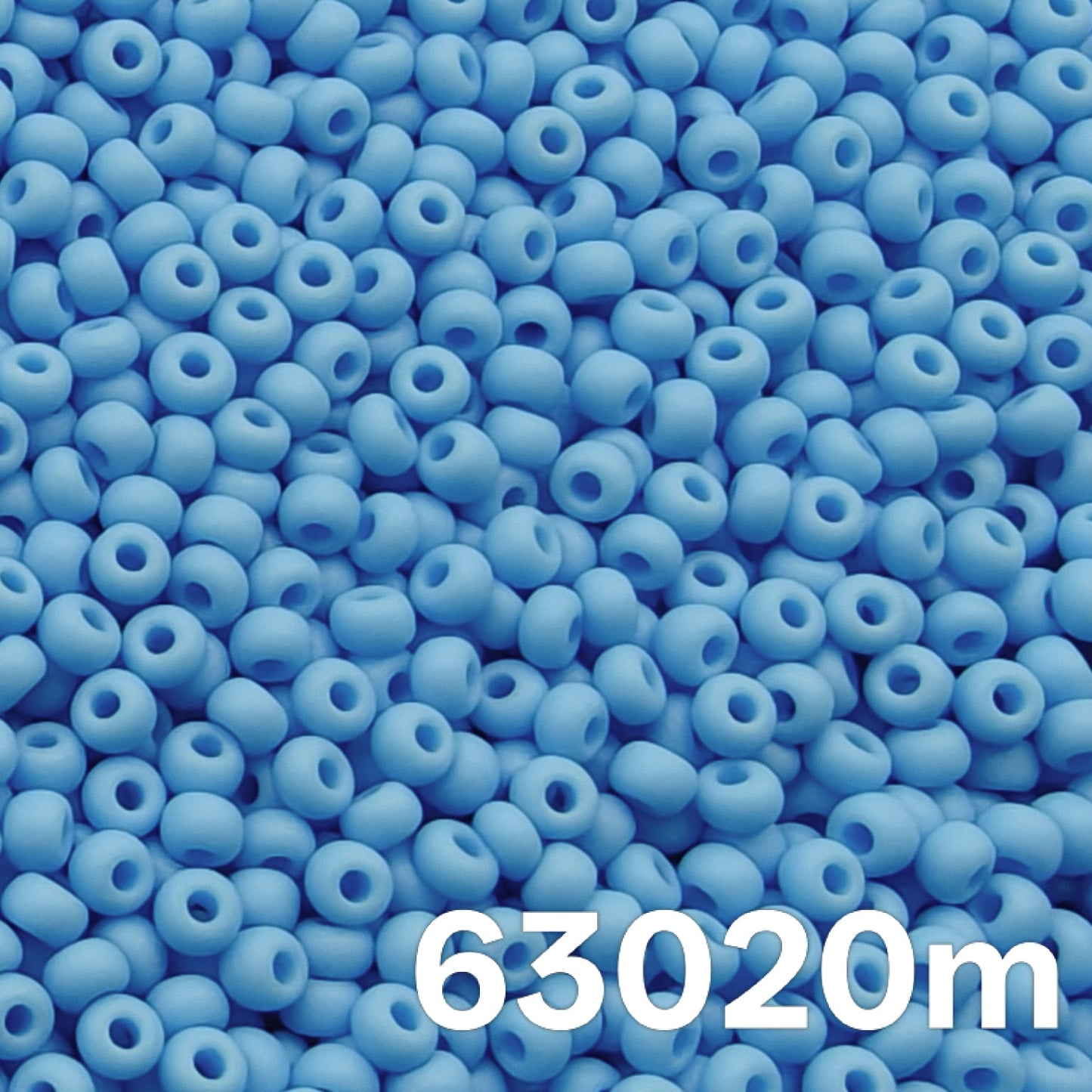 Czech Seed Beads, 10/0 – Opaque Lt. Blue turquoise Matt