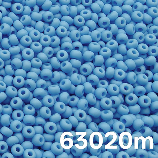 Czech Seed Beads, 10/0 – Opaque Lt. Blue turquoise Matt