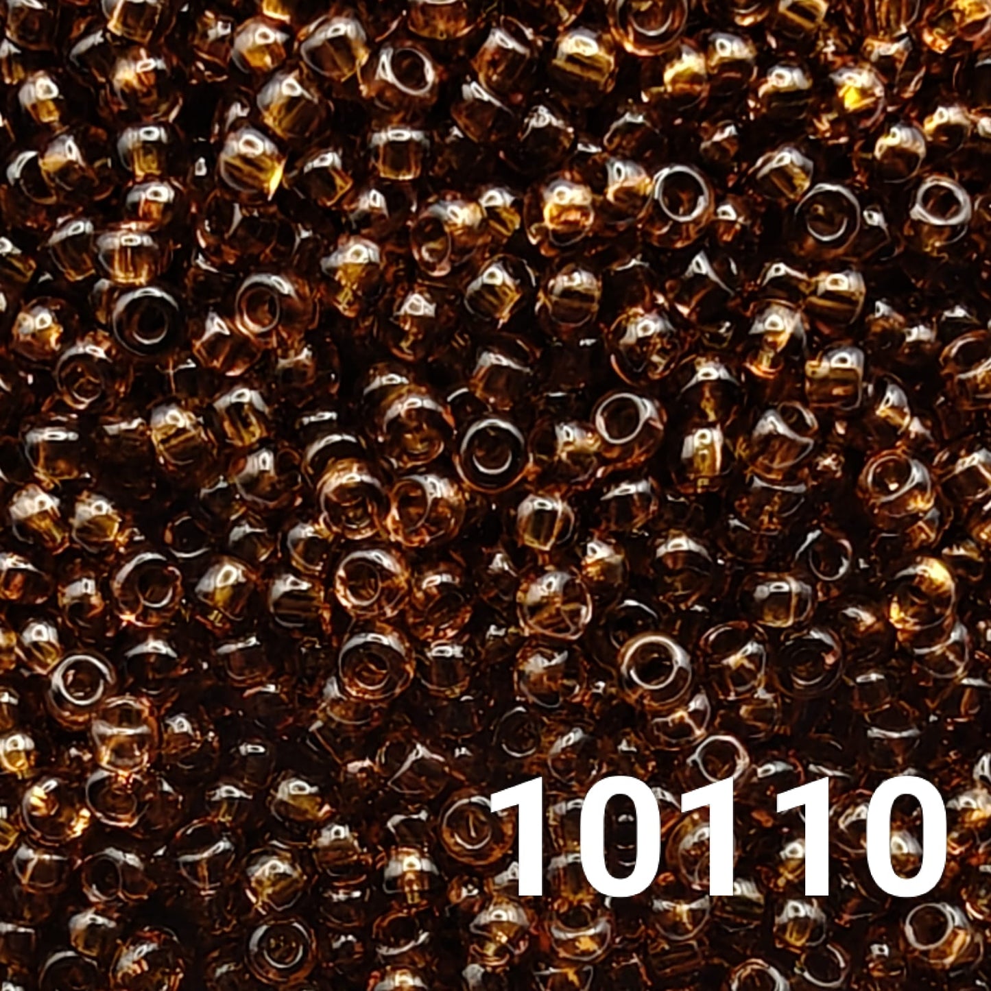 Brown Czech glass seed beads for jewelry, embroidery, and DIY crafts