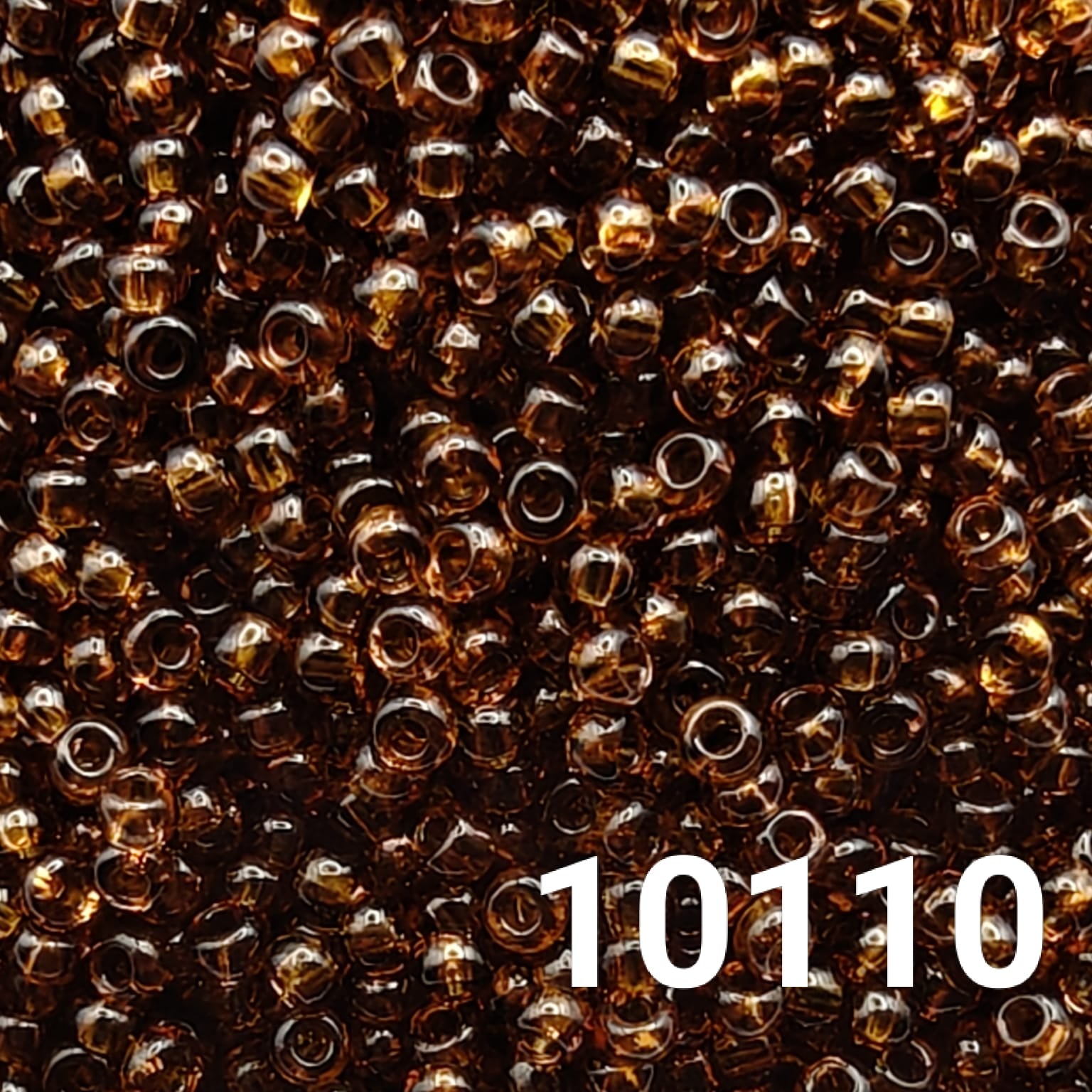 Brown Czech glass seed beads for jewelry, embroidery, and DIY crafts