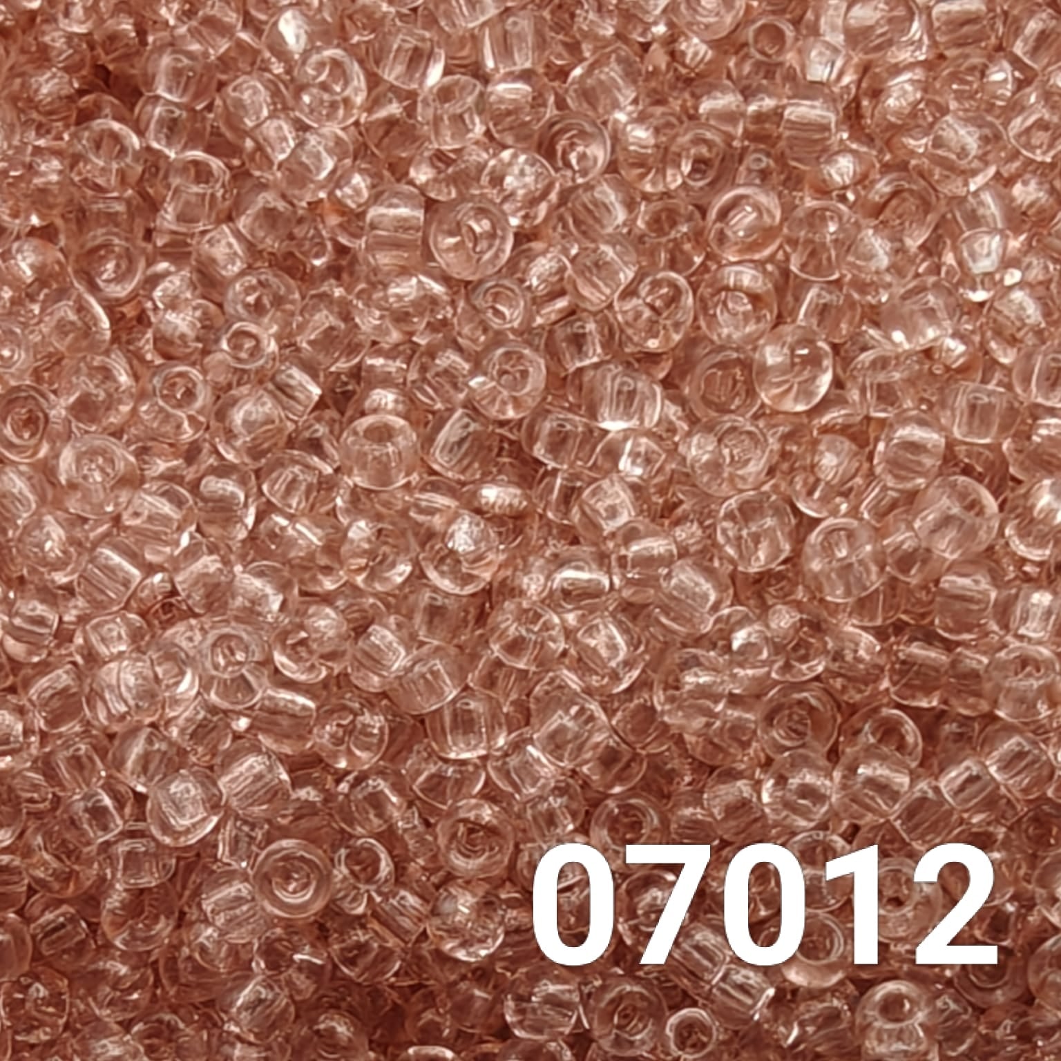Preciosa Czech seed beads 10/0 Transparent Light Pink Rose 07012