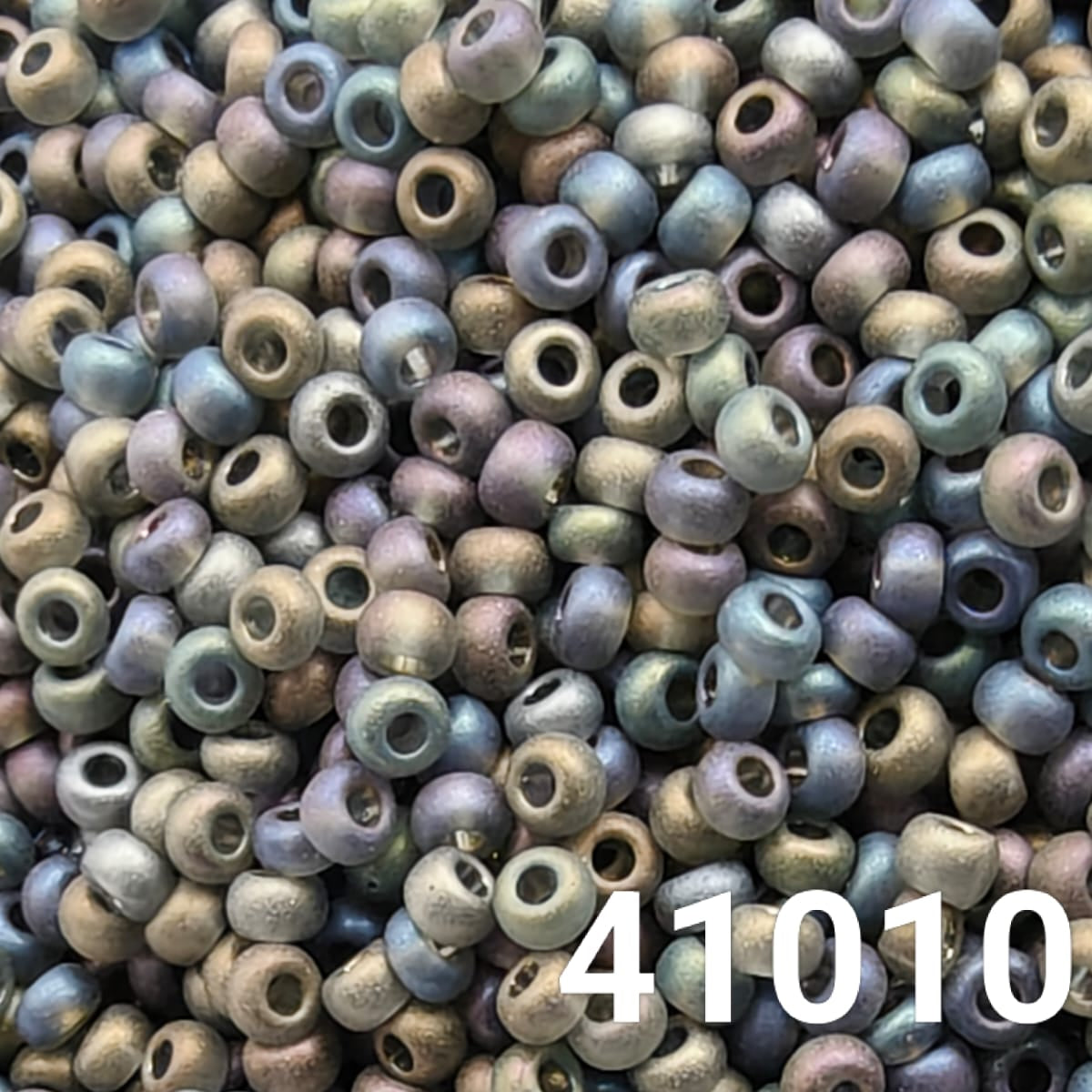 Close-up of Czech glass seed beads for embroidery and bead weaving projects