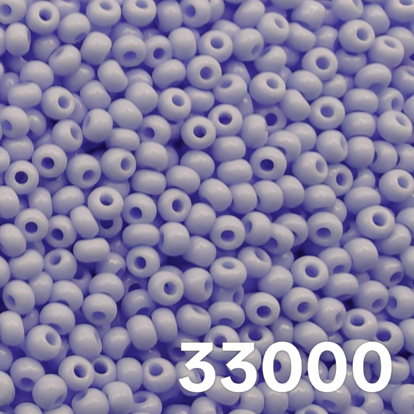 Opaque Light Blue 10/0 rocaille 33000 scattered on white – Czech glass
