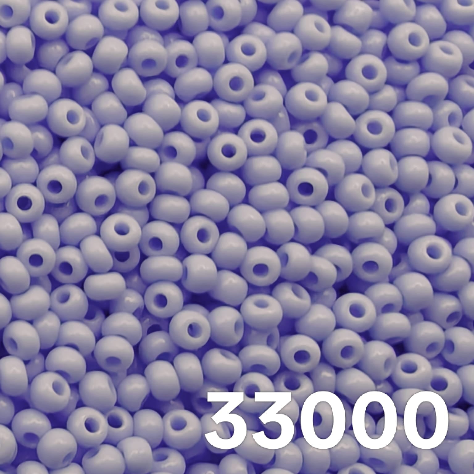 Opaque Light Blue 10/0 rocaille 33000 scattered on white – Czech glass