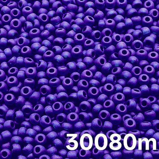 Preciosa 10/0 Transparent Matte Sapphire 30080 seed beads