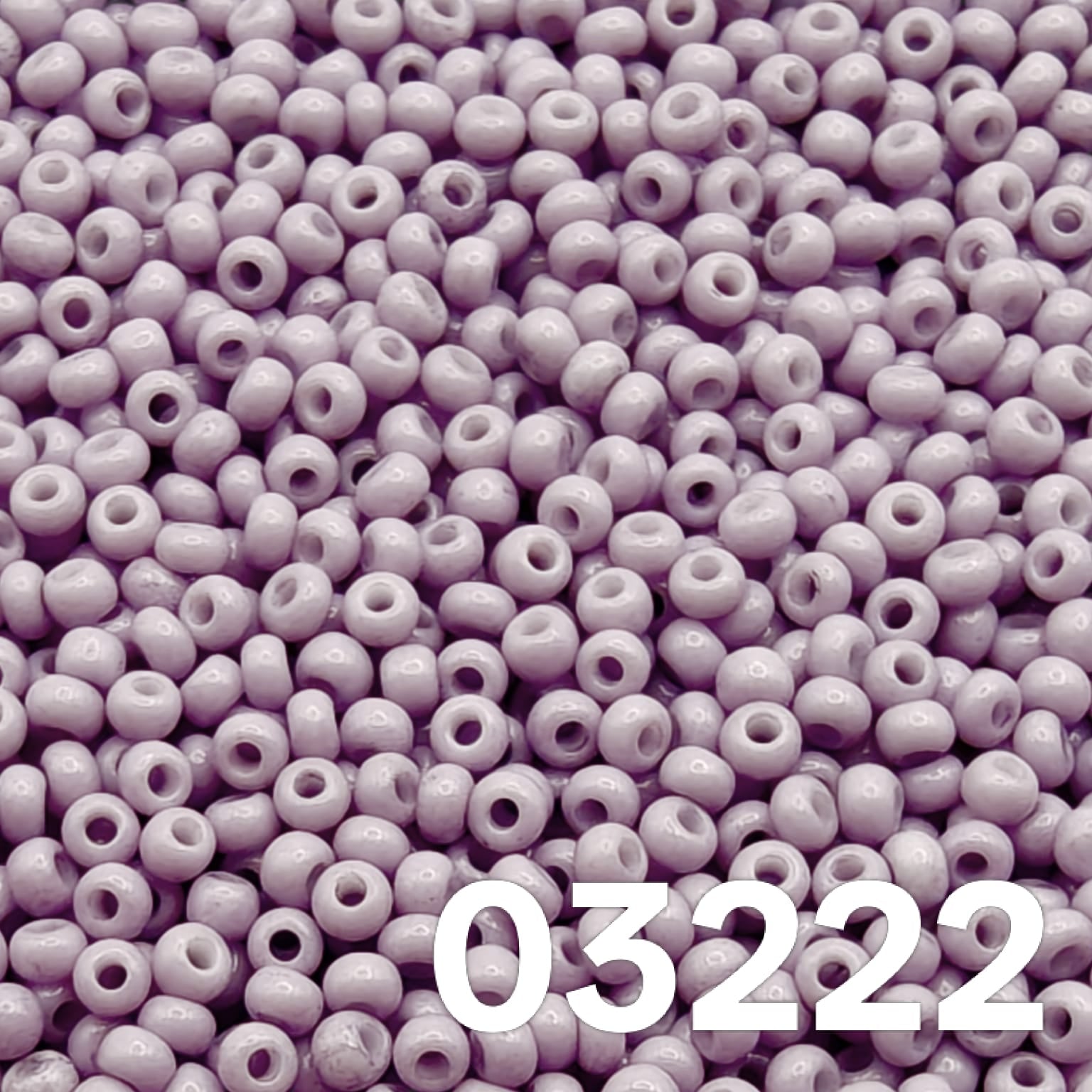 Preciosa 10/0 seed beads, Solgel Chalk Violet 03222 — Czech glass