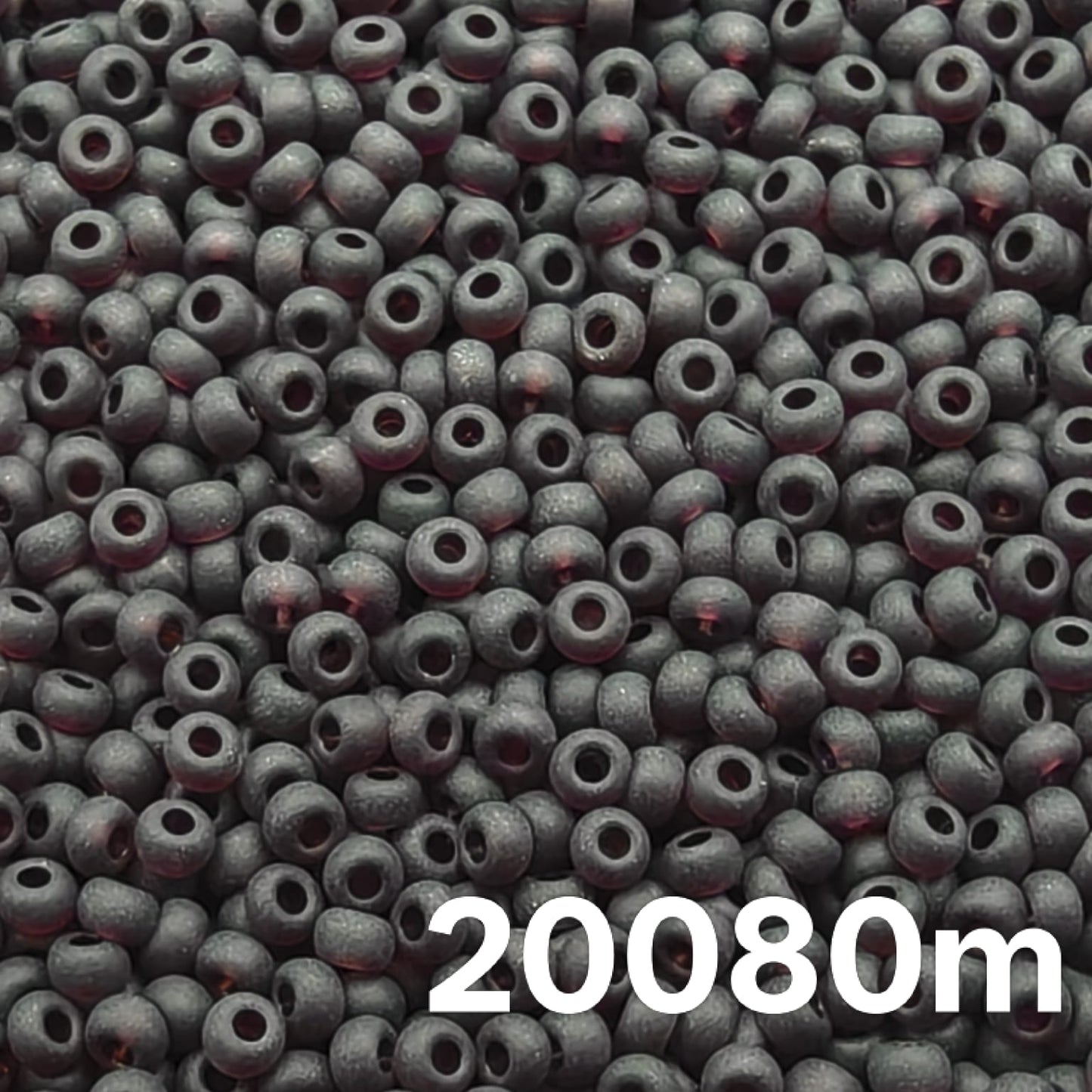Preciosa 10/0 transparent matte dark amethyst seed beads 20080m