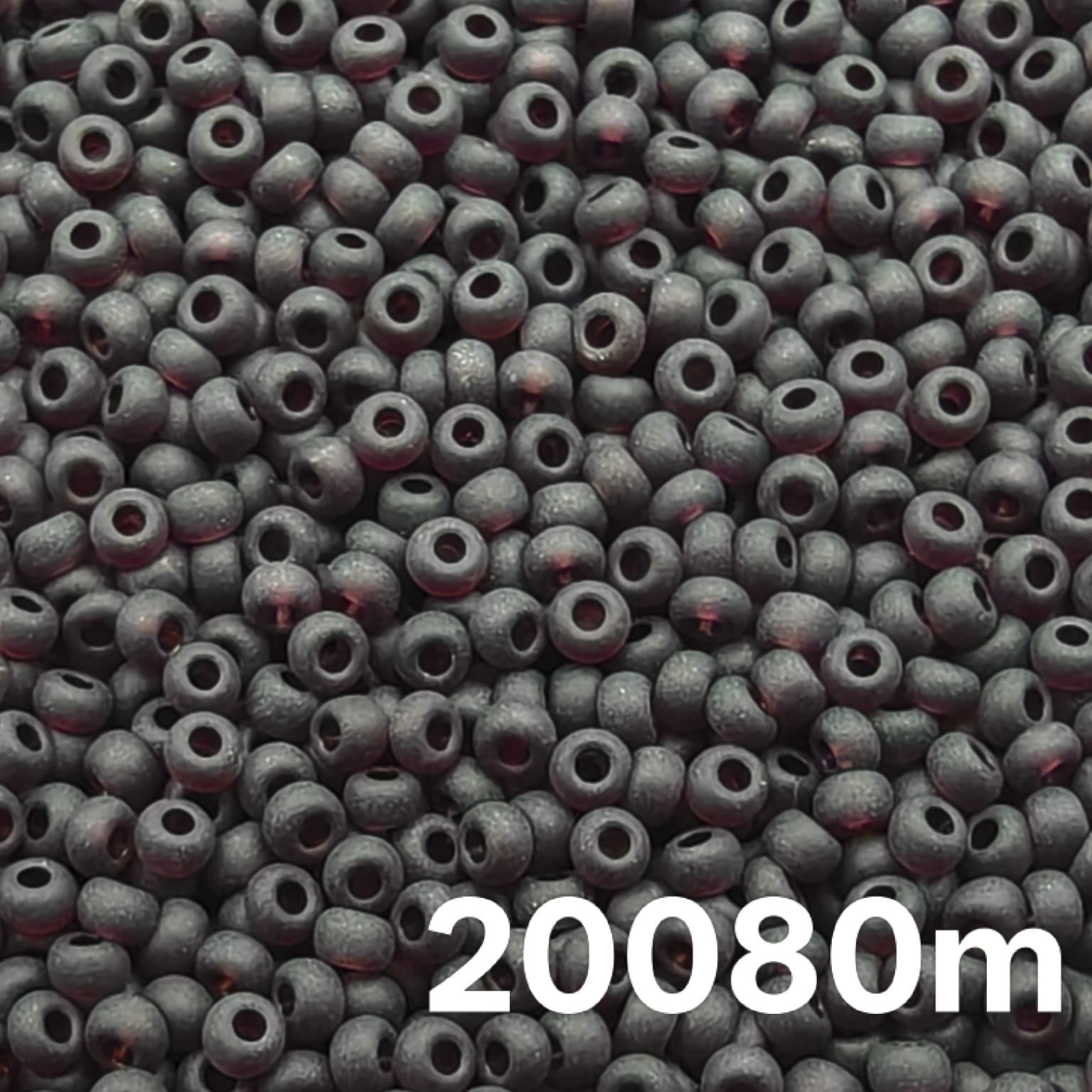 Preciosa 10/0 transparent matte dark amethyst seed beads 20080m