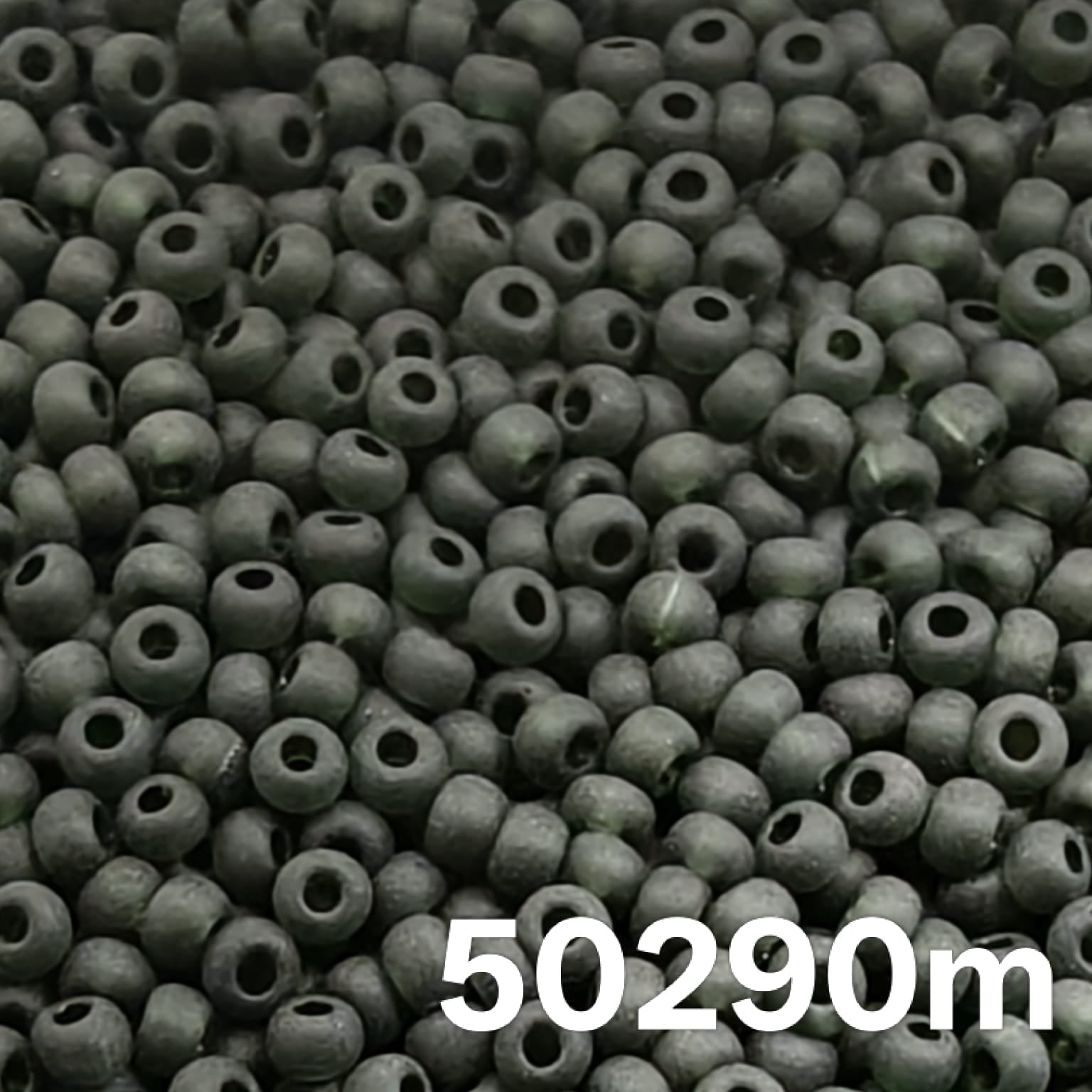 Preciosa seed beads 10/0 Transparent Matt Dark Green 50290m