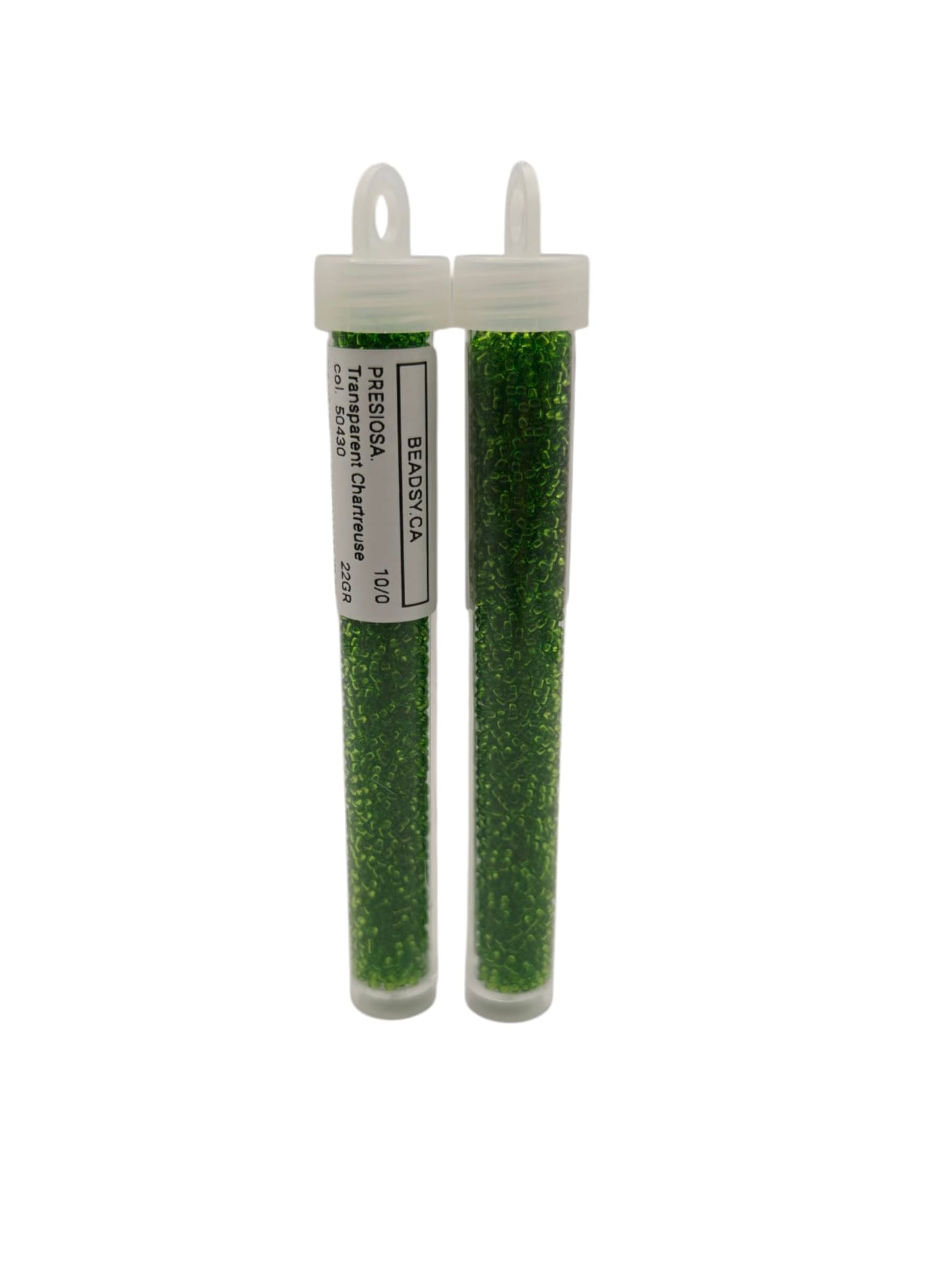 Green chartreuse glass seed beads for jewelry making