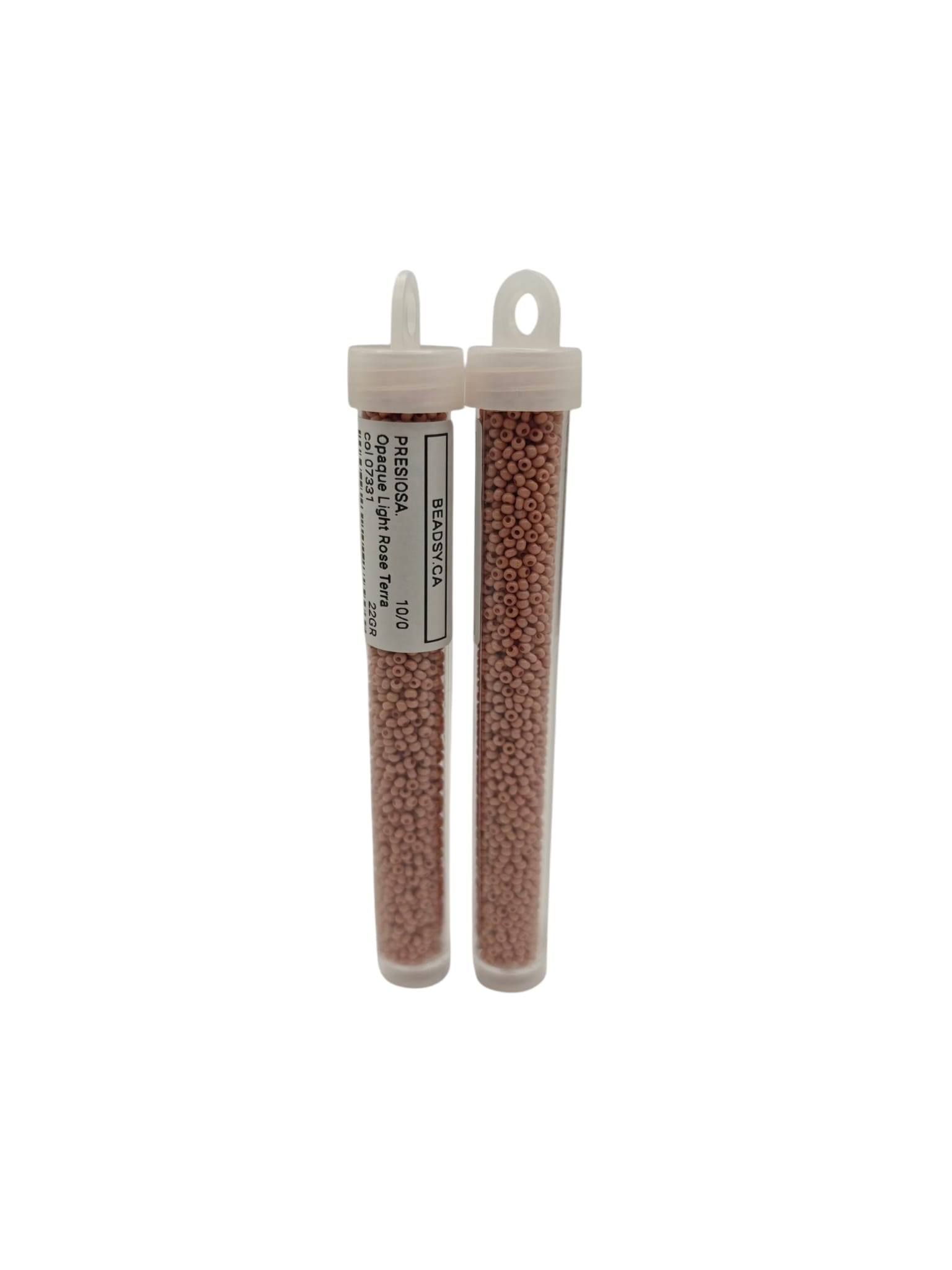 Preciosa seed beads 10/0 – Light Rose Terra in tubes